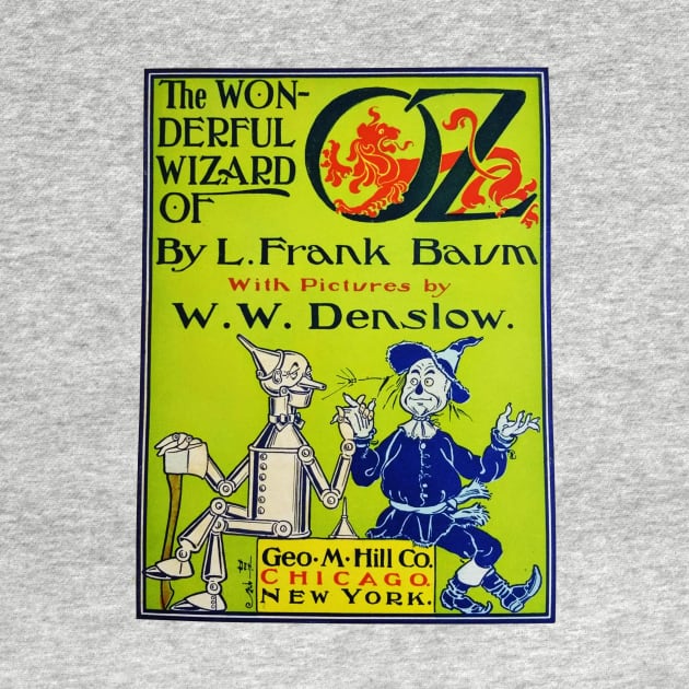 The Wonderful Wizard of Oz Frank L Baum Vintage Book Cover by buythebook86